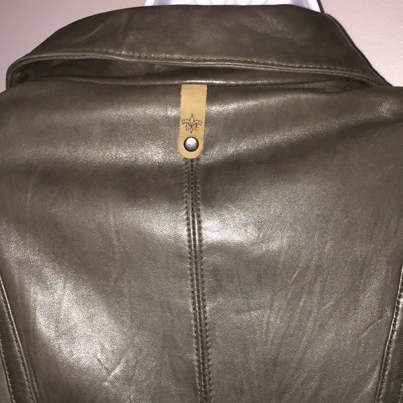 Mackage leather jacket Gunmetal studded shoulders - Picture 4 of 9